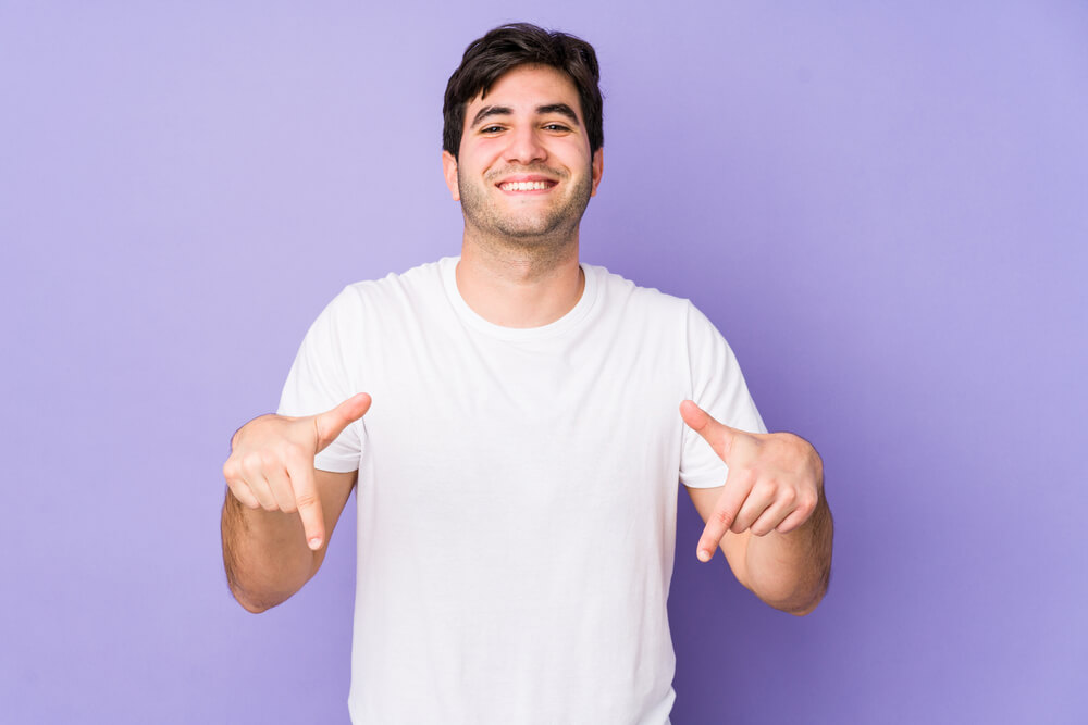 man happy with getting a fast payday loan