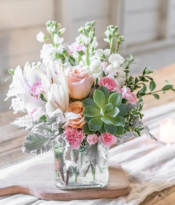 Peach Flower Bouquet