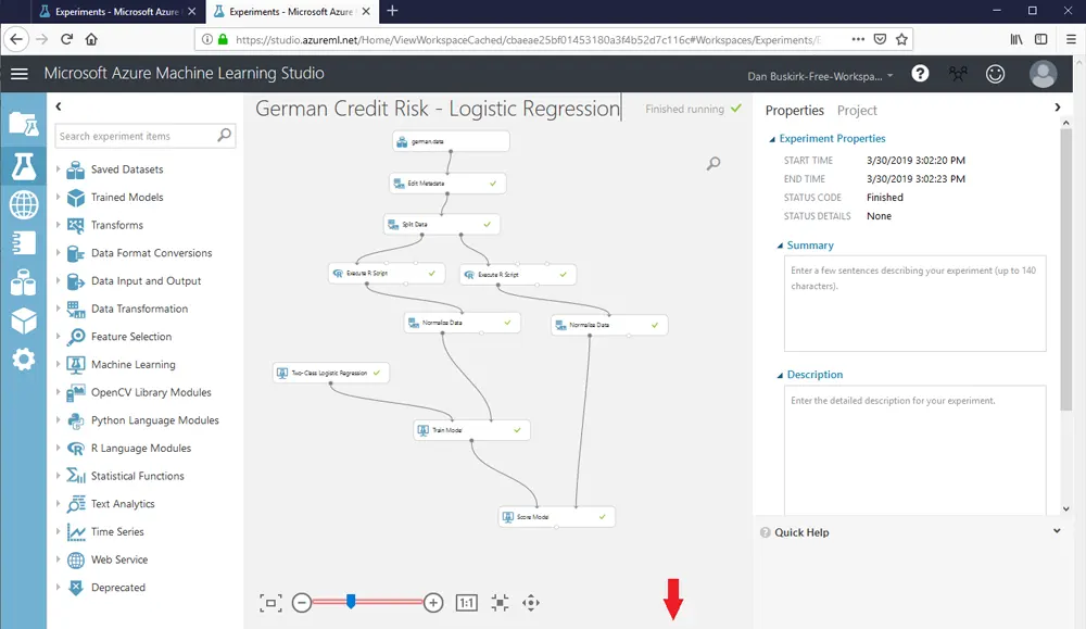 Turning Your AzureML Experiment into a Web Service