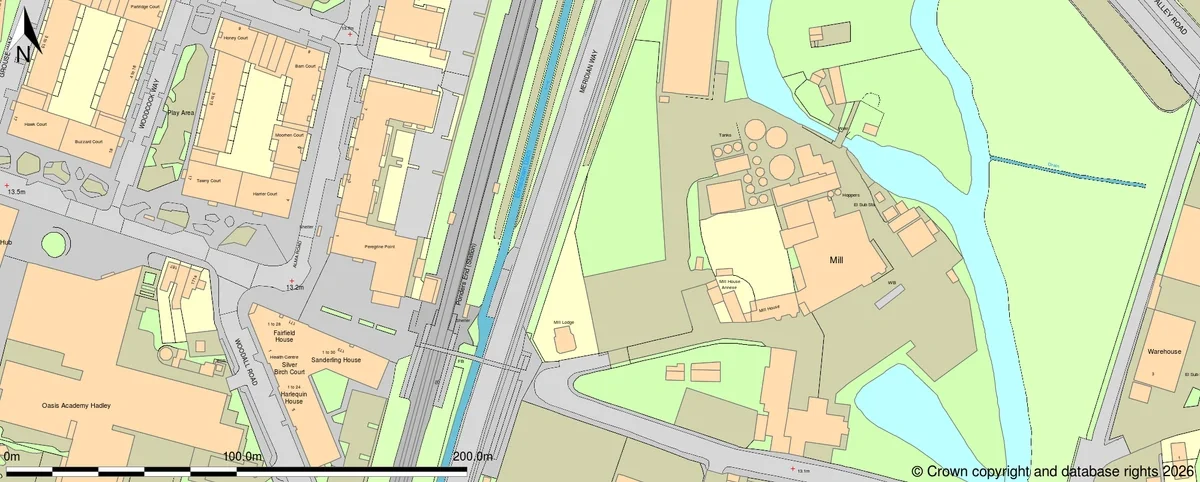 OS MasterMap&reg; sample of an area in London