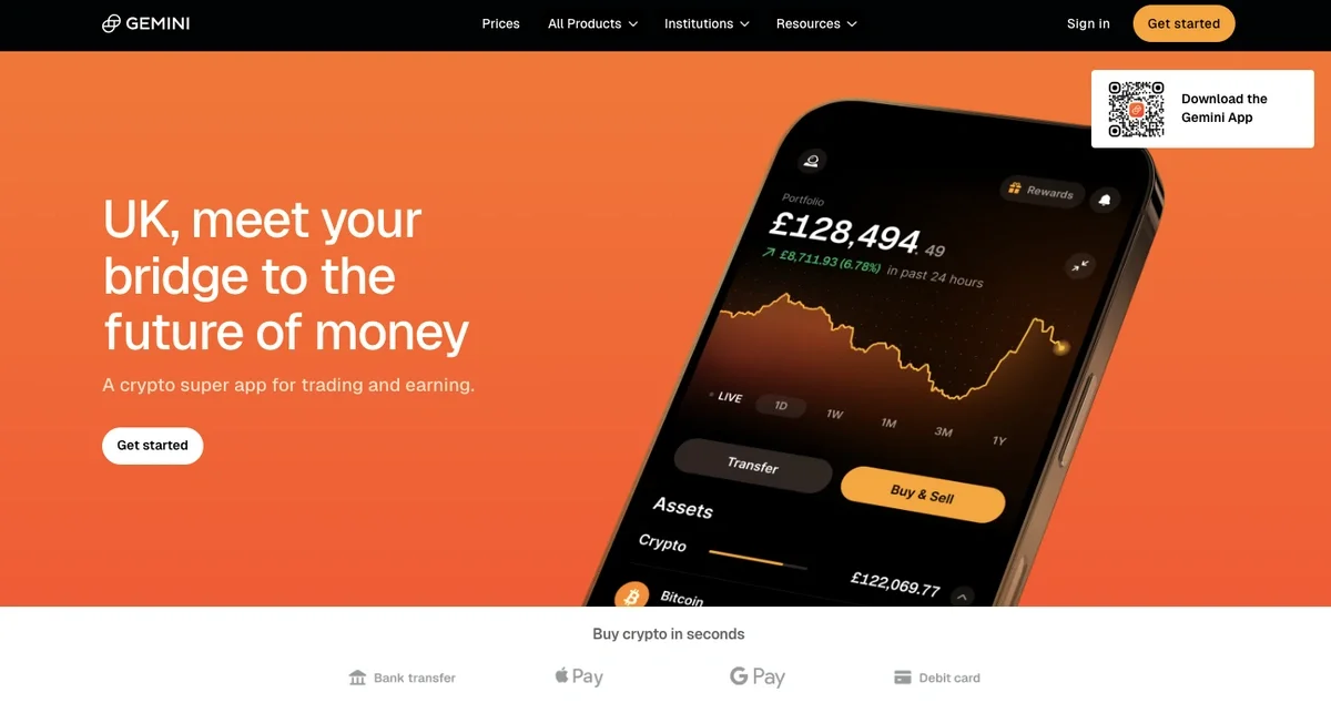 Gemini crypto exchange