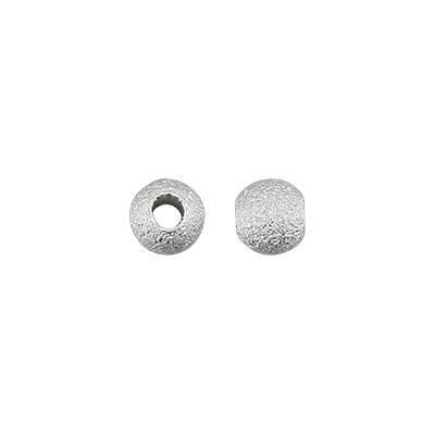 Sterling silver stardust finish beads