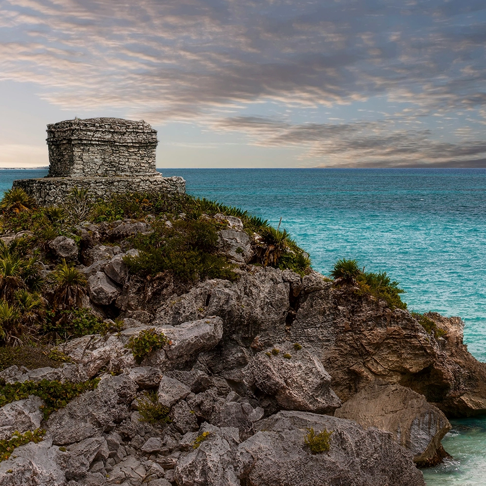 Archaeological site in Tulum.