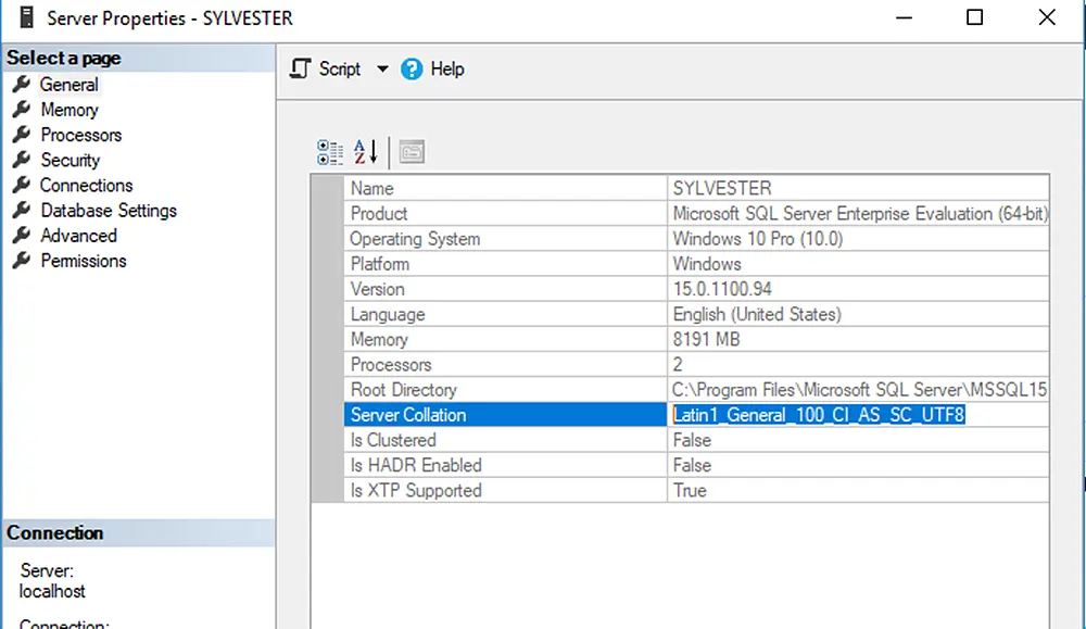 UTF-8 Support in SQL Server 2019