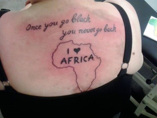 worst tattoos - africa