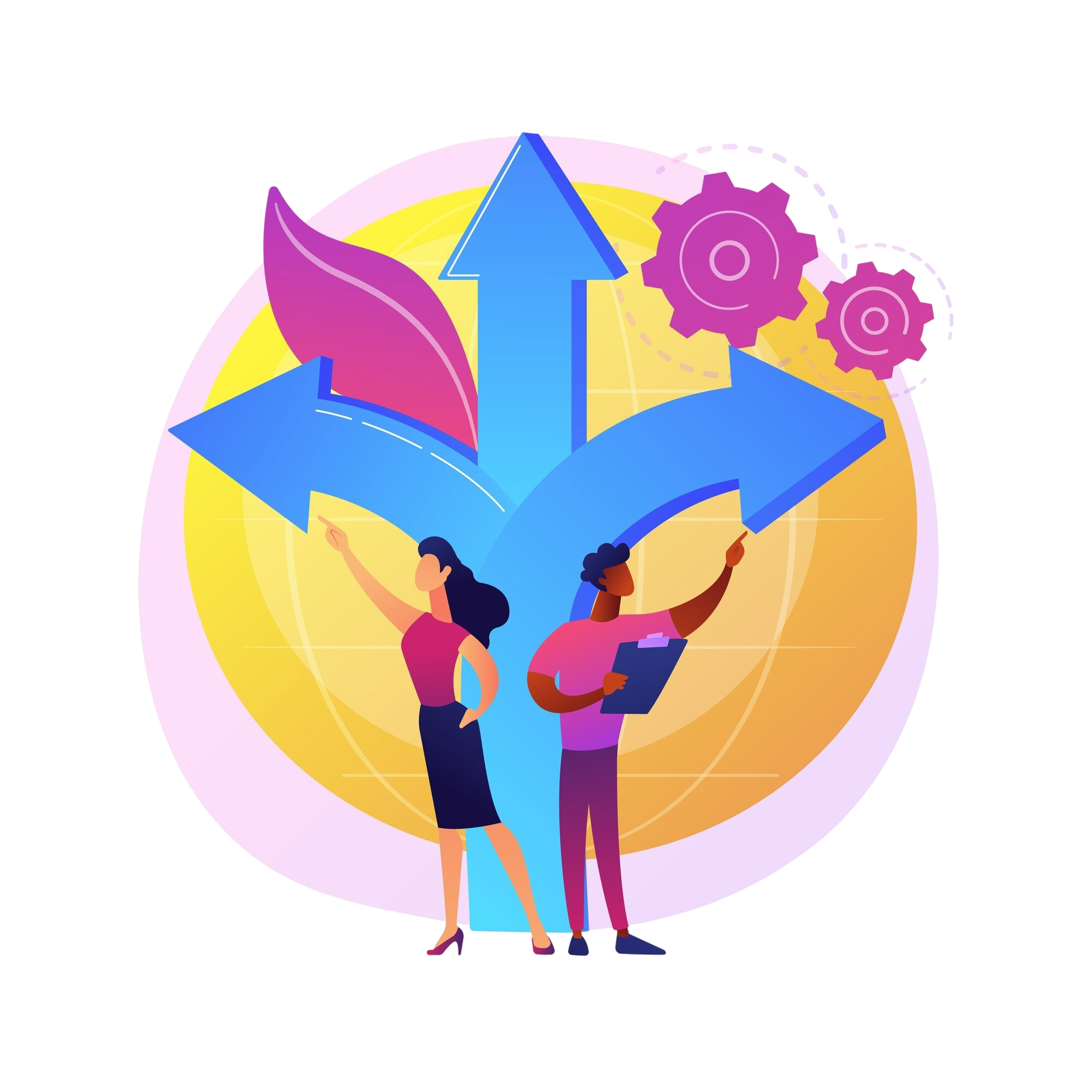 Strategic decision making and multiple paths.