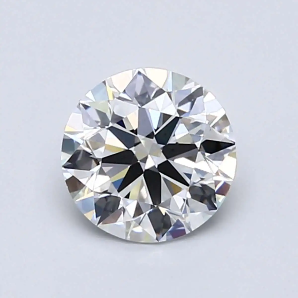 magnified image of an F color diamond