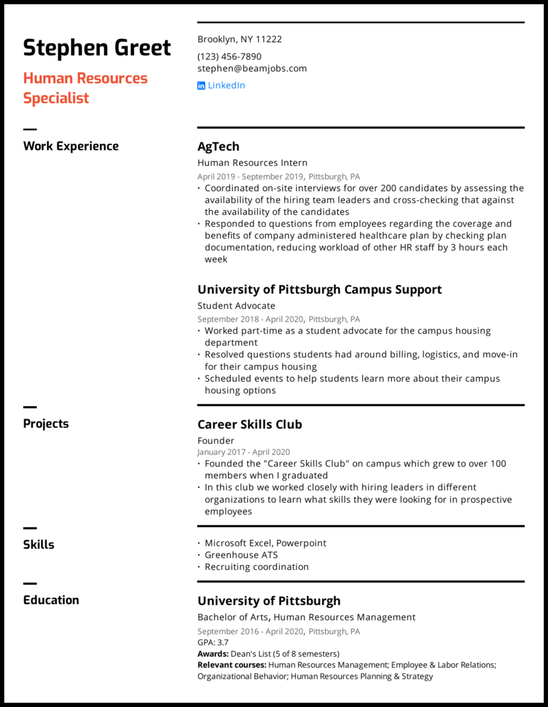 Free 6+ Human Resource Resumes Free Samples , Examples & Format