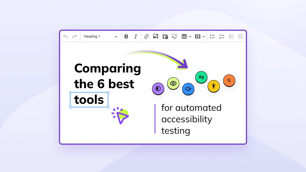 Comparing The 6 Best Tools For Automated Accessibility Testing | CKEditor