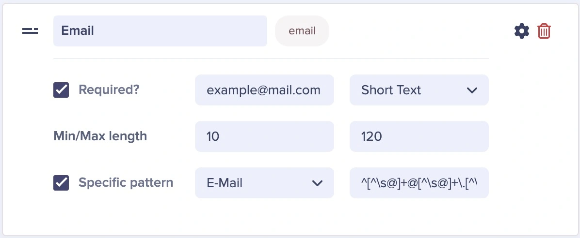 Custom Field Validation