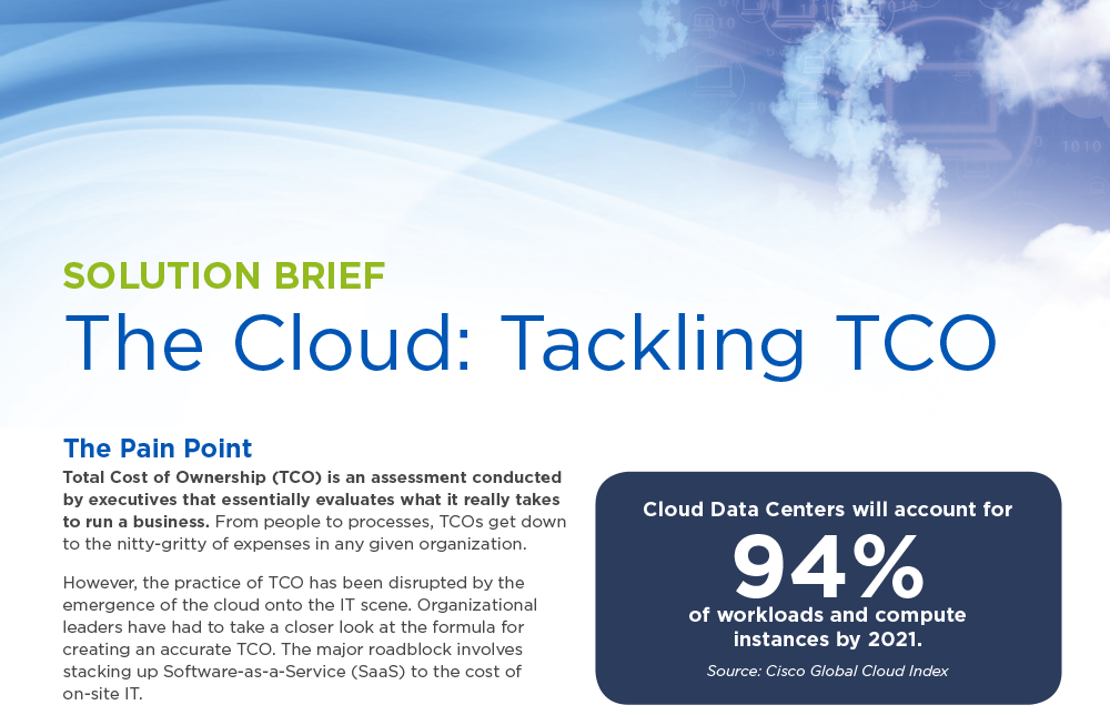 The Cloud: Tackling TCO