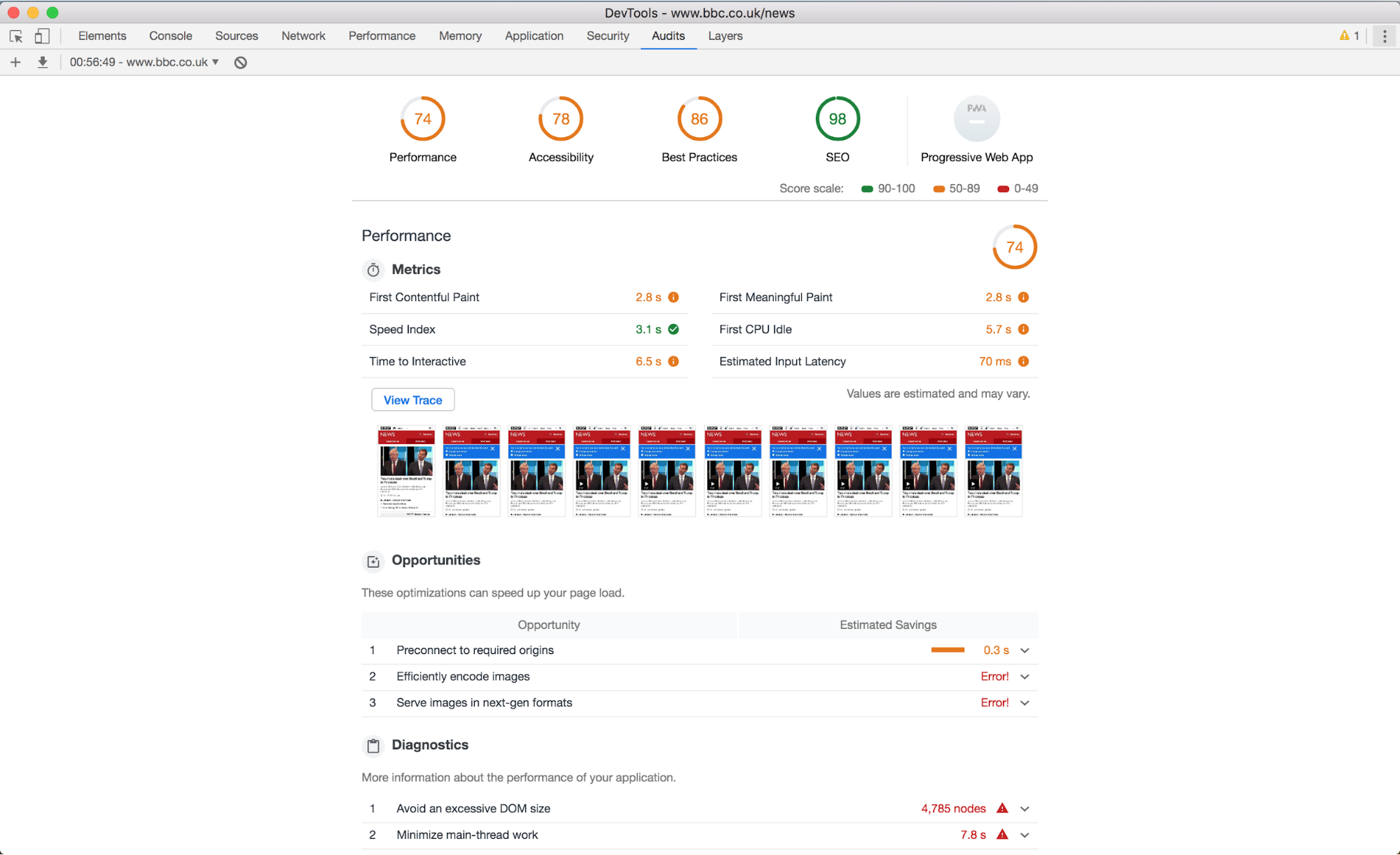 front-end performance