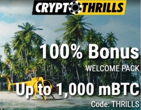 Crypto Thrills bonus welcome pack