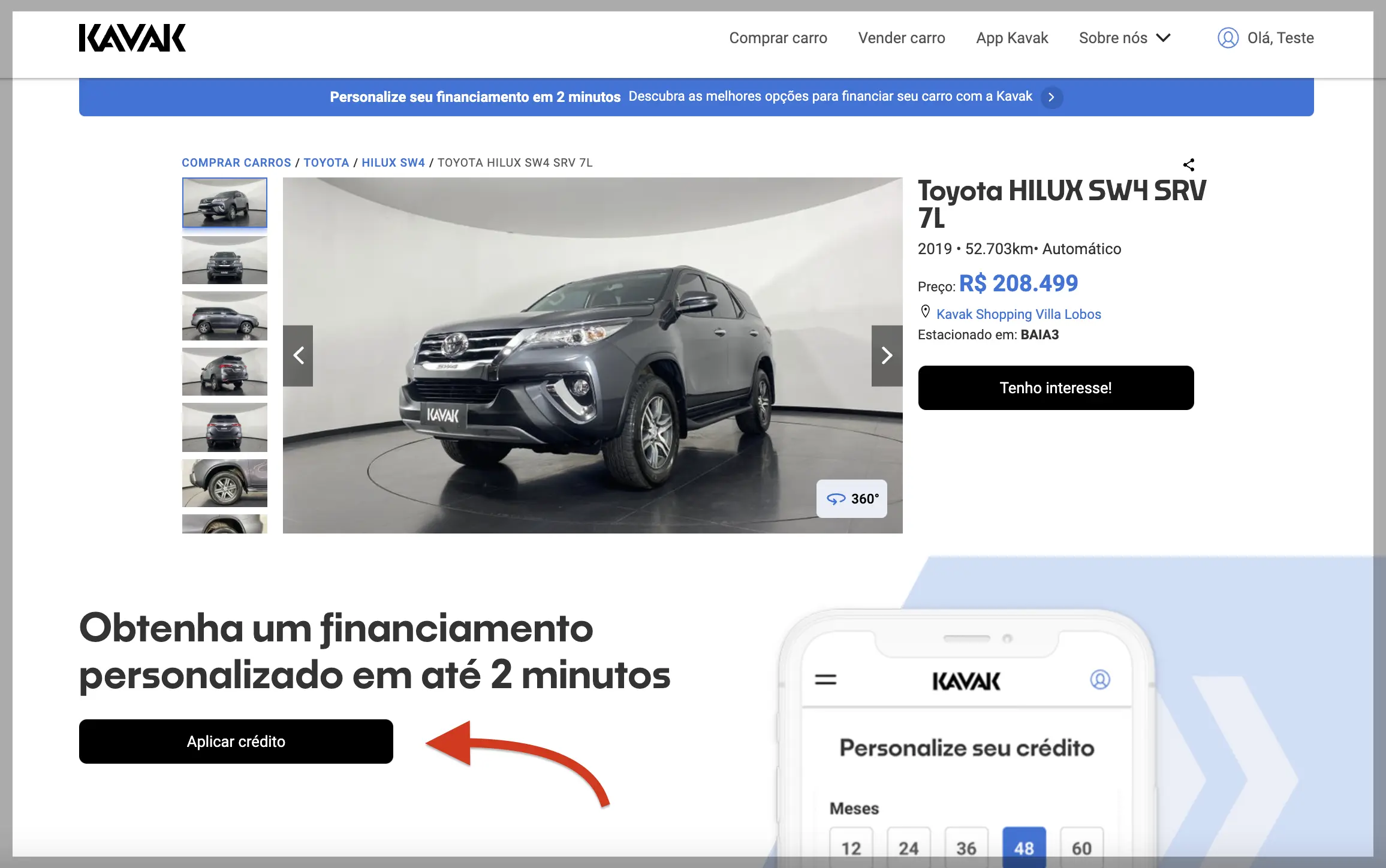 Carros seminovos SP financiados