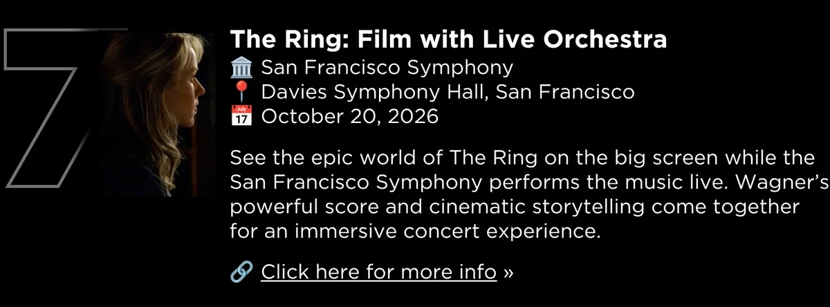 The Ring: Film with Live Orchestra