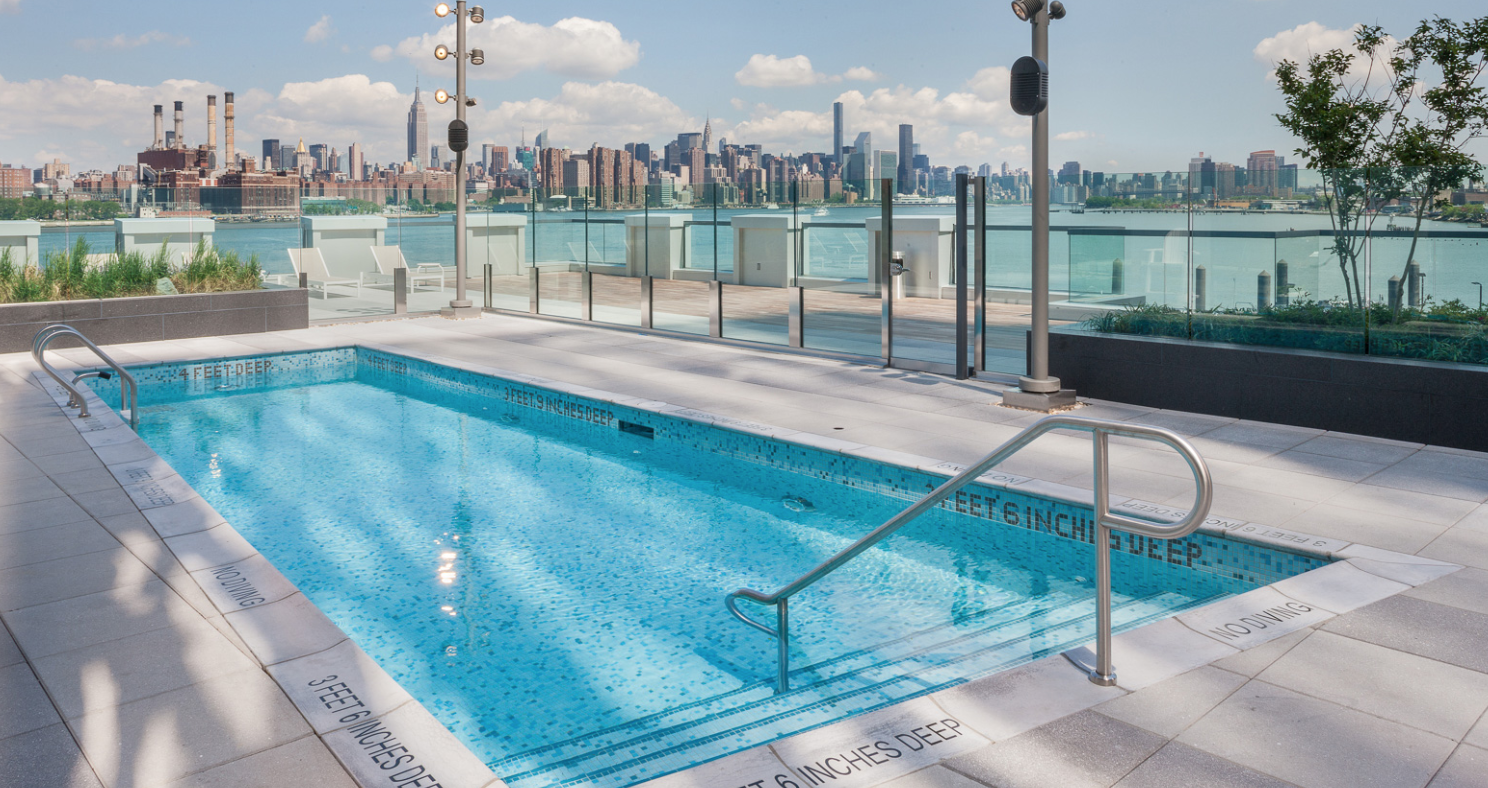 Residential Buildings With Rooftop Pools - 1N4th 1 North 4th Place - Clinton Management