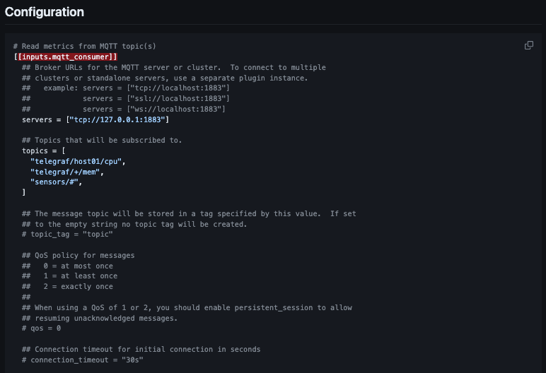 mqtt-telegraf-configure