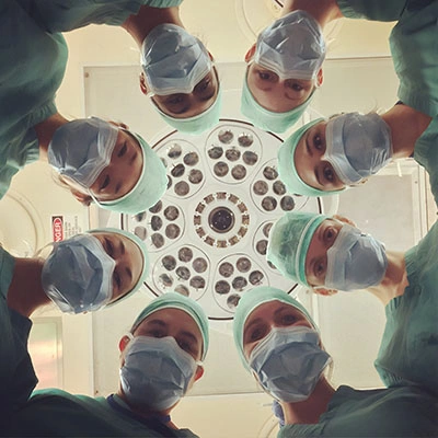 Friendly hospital staff.