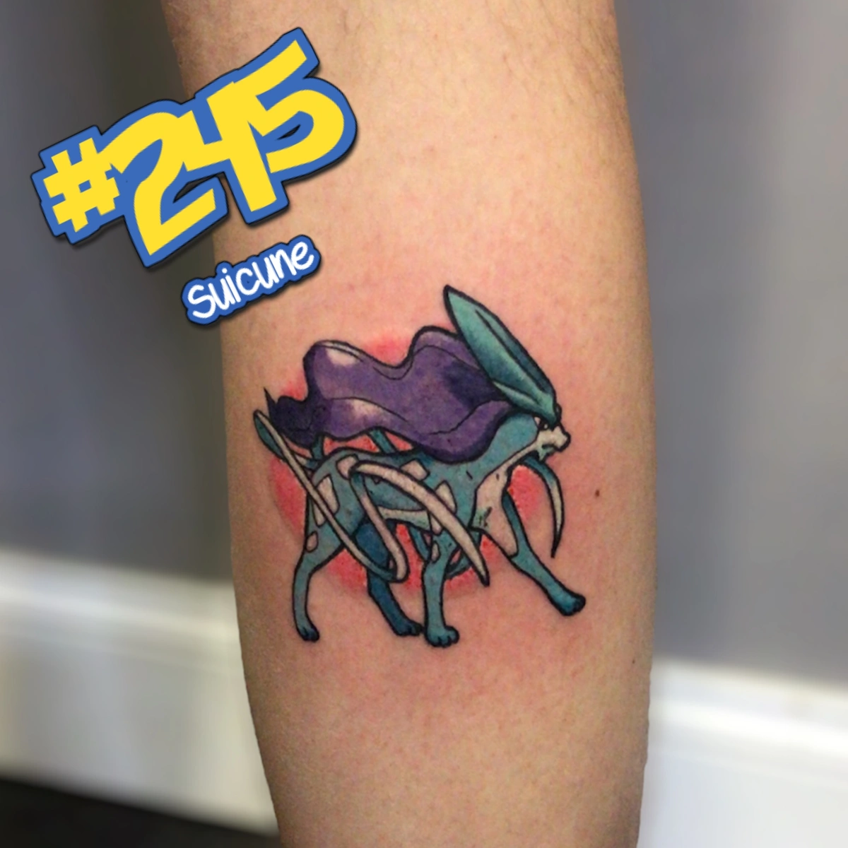 suicune pokemon tattoo by matthew fragner