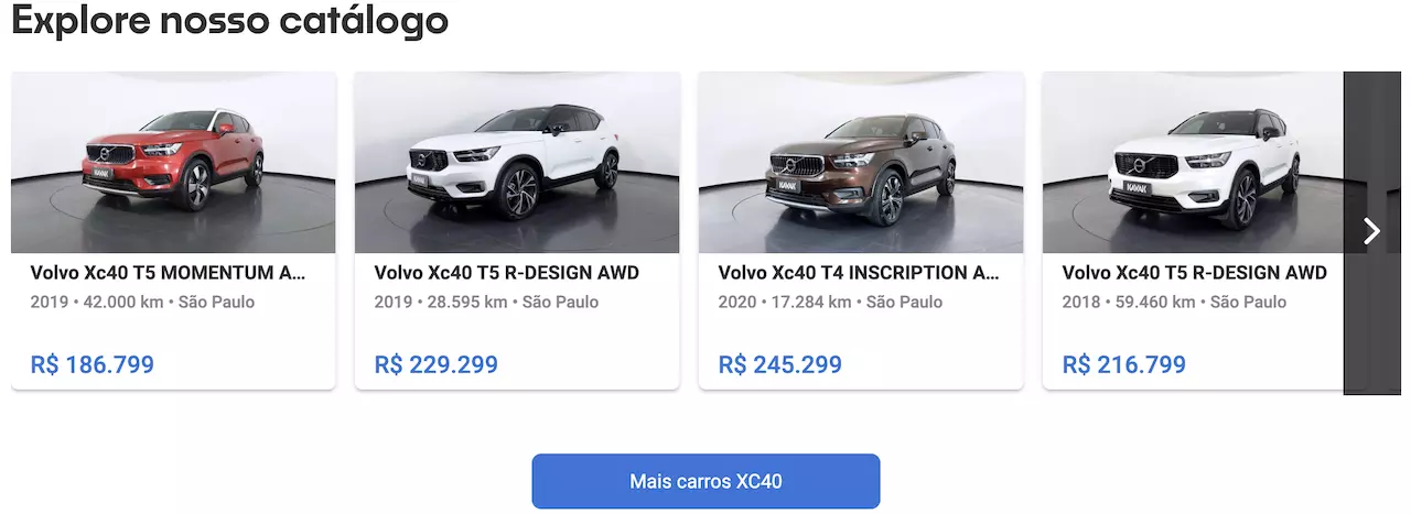 Volvo XC40 preço