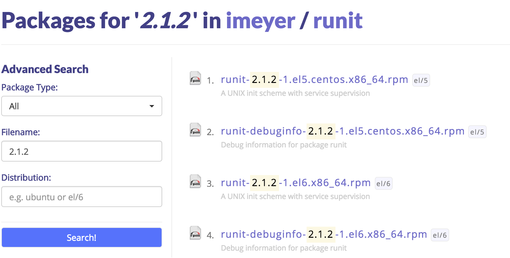 YUM RPM advanced repository search