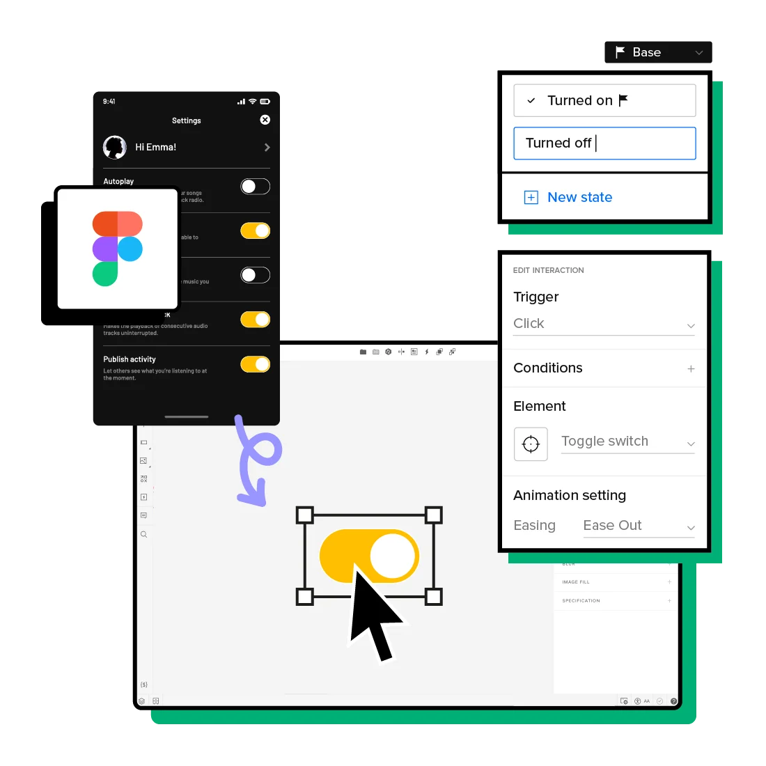 From Figma to UXPin: <br>Just copy & paste. 