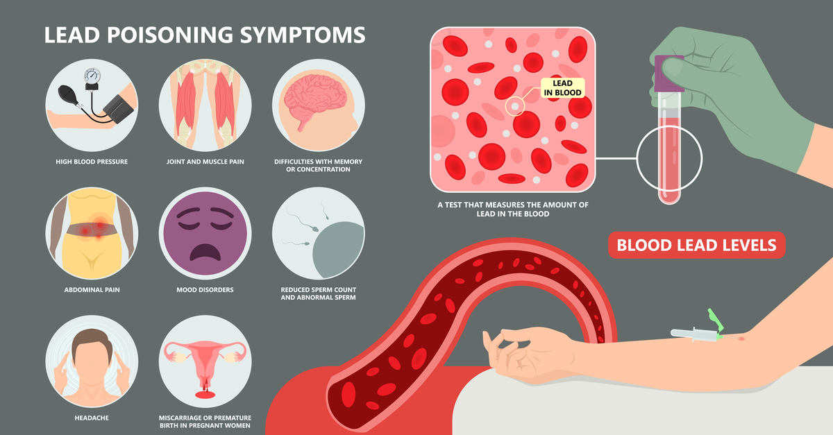 lead based paint poisoning symptomps