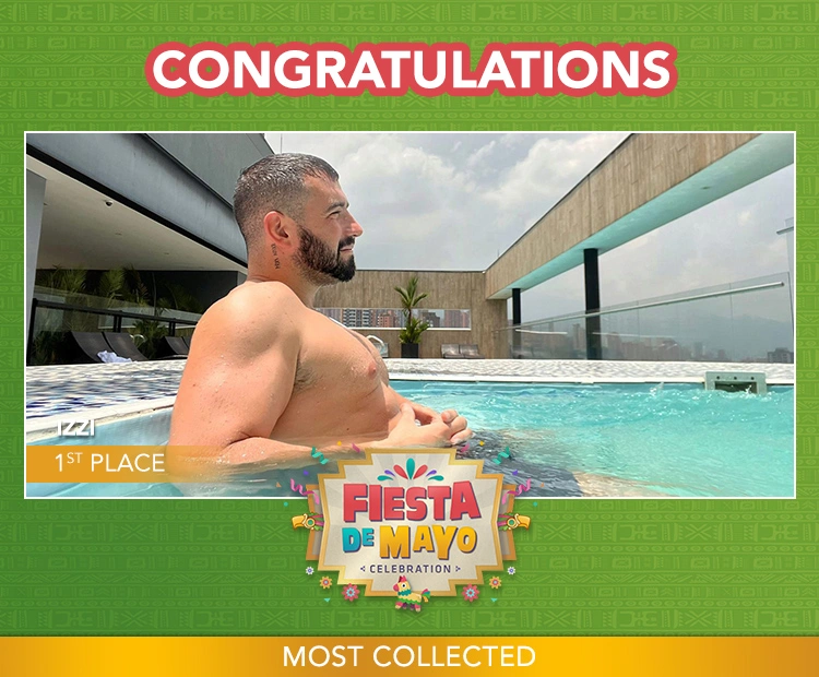 Flirt4Free gay cam model Izzi wins Cinco de Mayo live cam contest