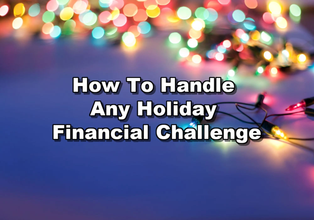 Christmas lights spotlight a holiday financial challenge.