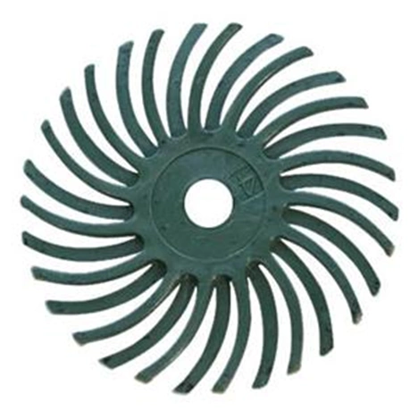 radial bristle green wheel