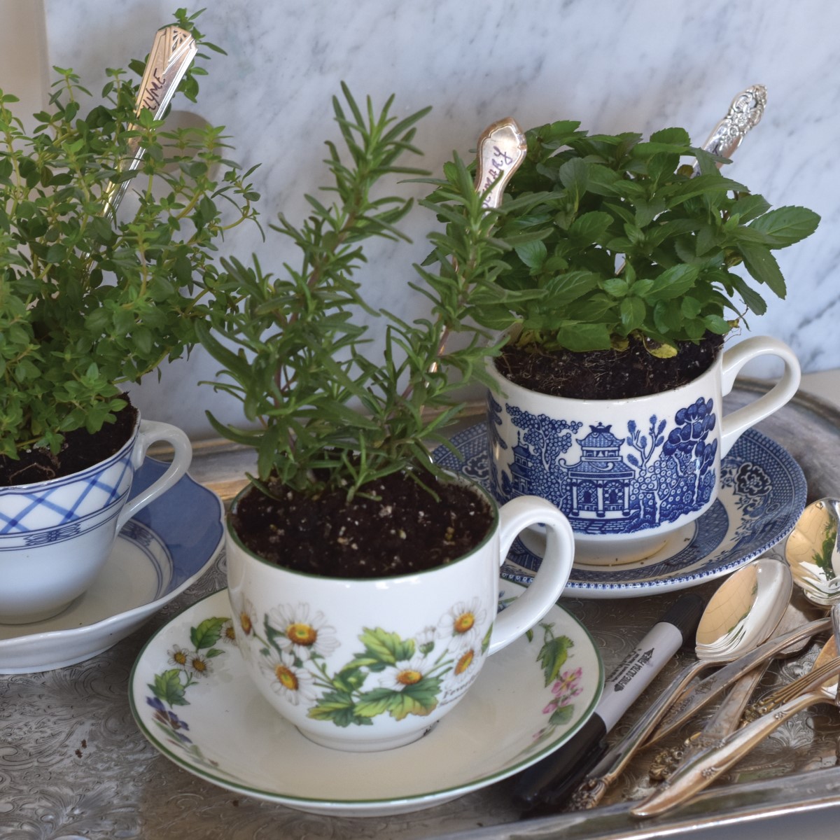 Repurpose and upcycle your favorite dinnerware and more.