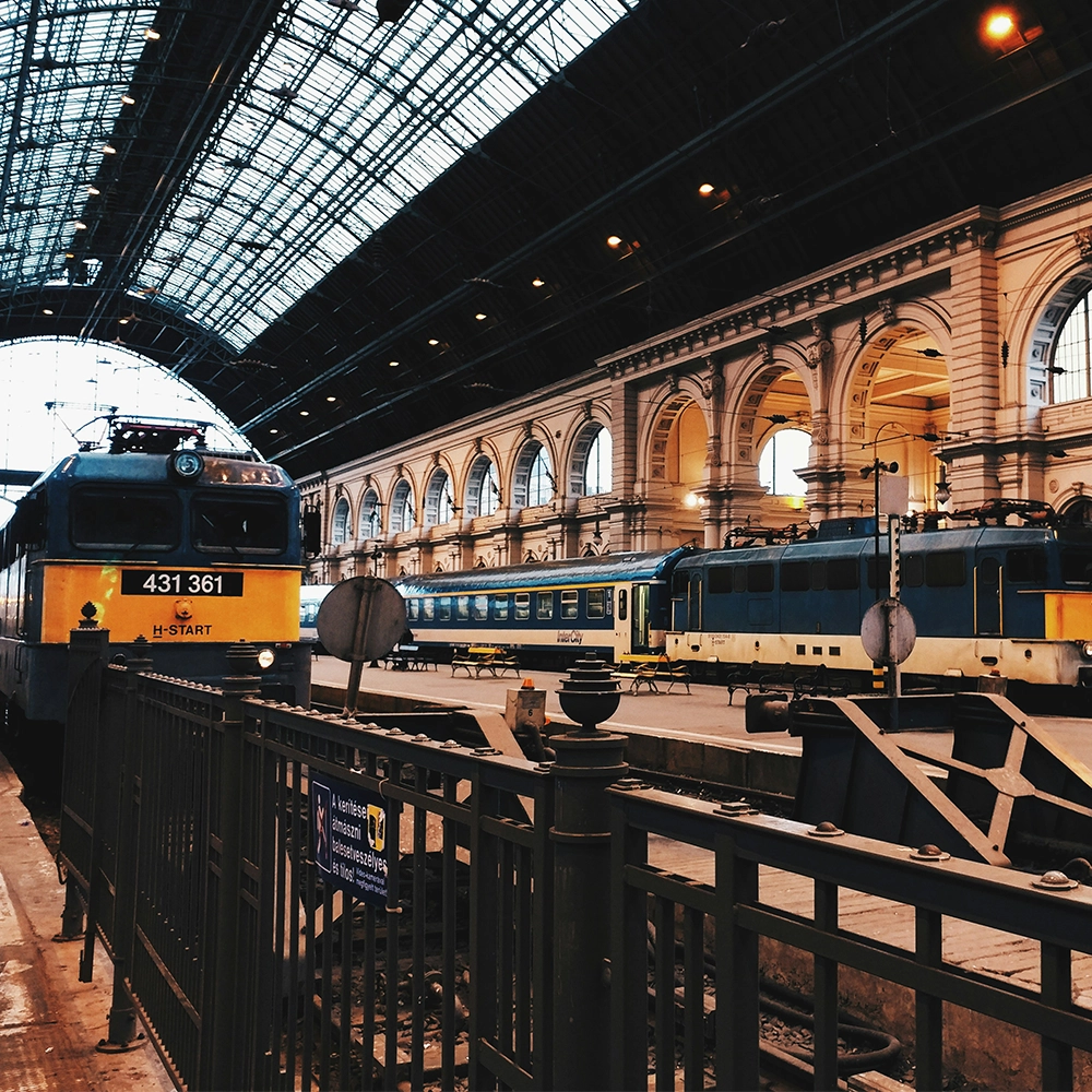 Train station in Europe