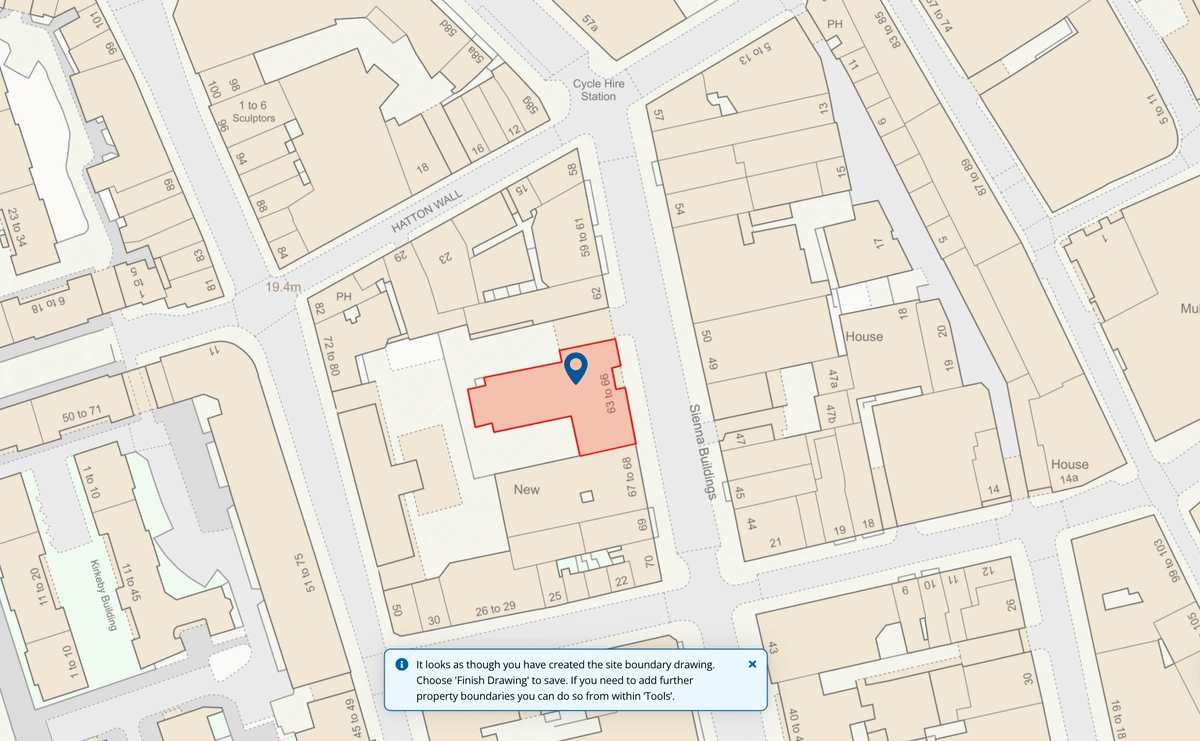 Outline your property's boundary on the Planning portal