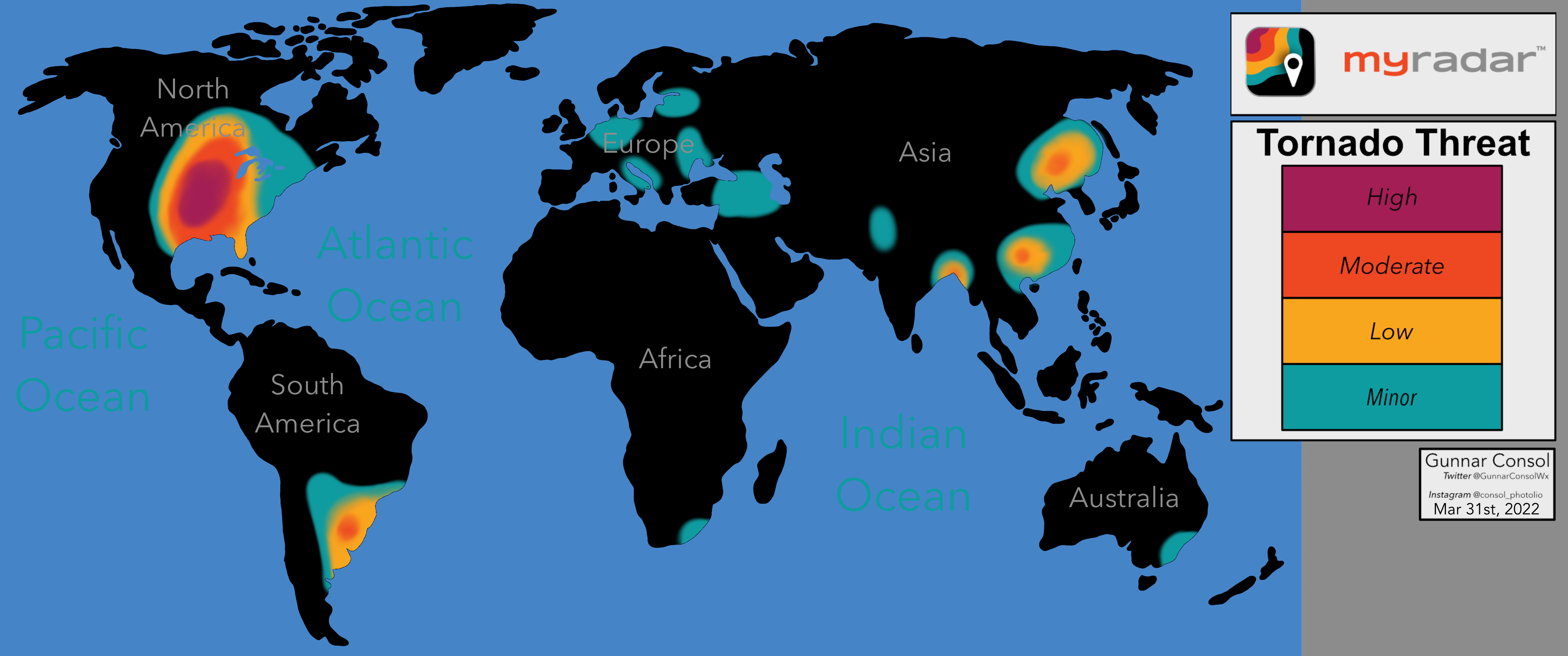 World Map Of Tornadoes - Selie Celinka