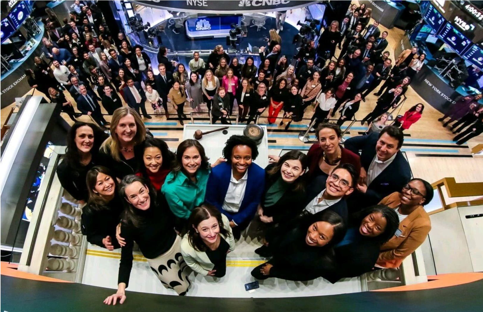 Our CEO at the NYSE closing bell ceremony with our investor Springbank and its portfolio companies