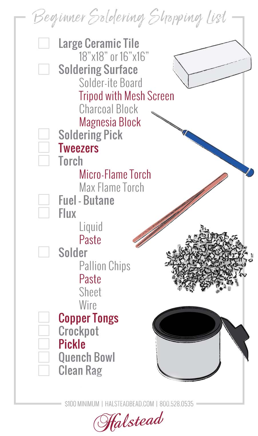 Beginner soldering shopping list