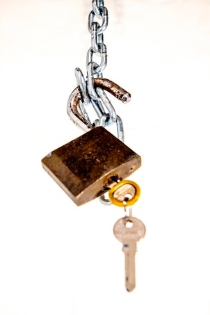 Padlock and keys