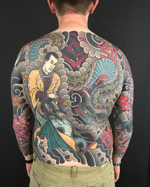 tattoo full back irezumi