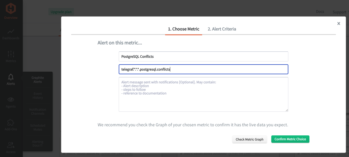 How to Monitor PostgreSQL With Telegraf and MetricFire - 6