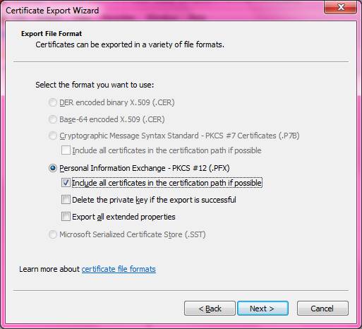 Export Import Ssl Certificates Between Windows Servers With A Pfx File