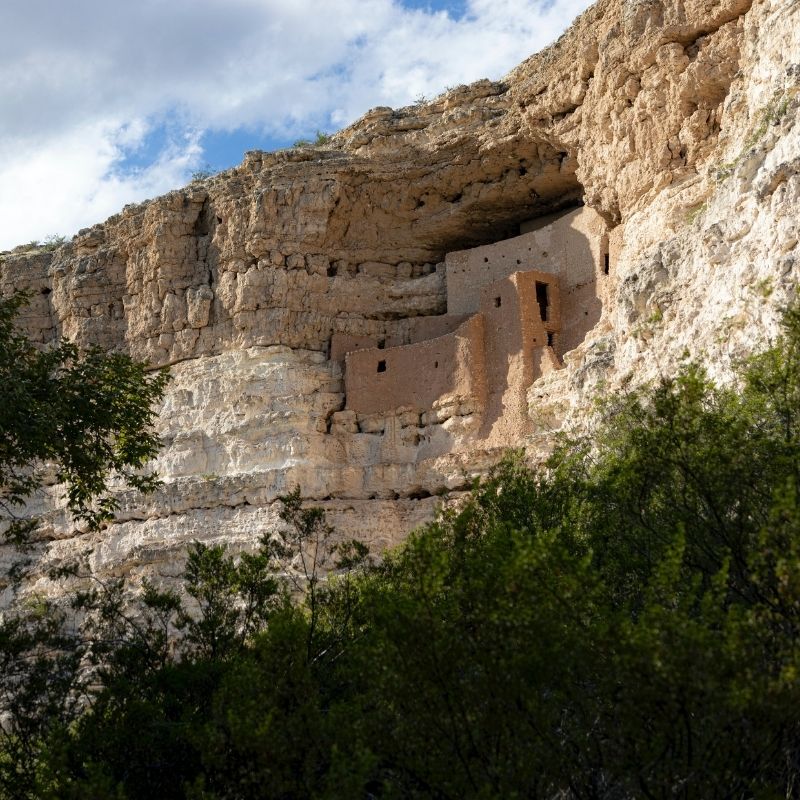 side angle of Montezuma Castle