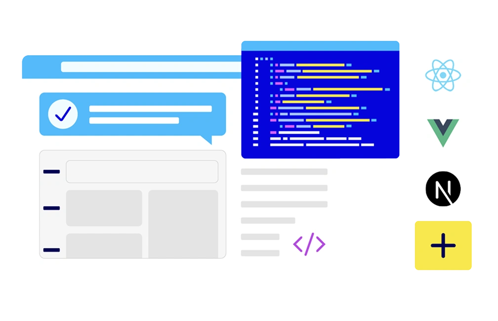 Minimalistic presentation you can work with react, vue, netlify and more