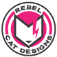 Scaled down Rebel Cat Designs emblem logo