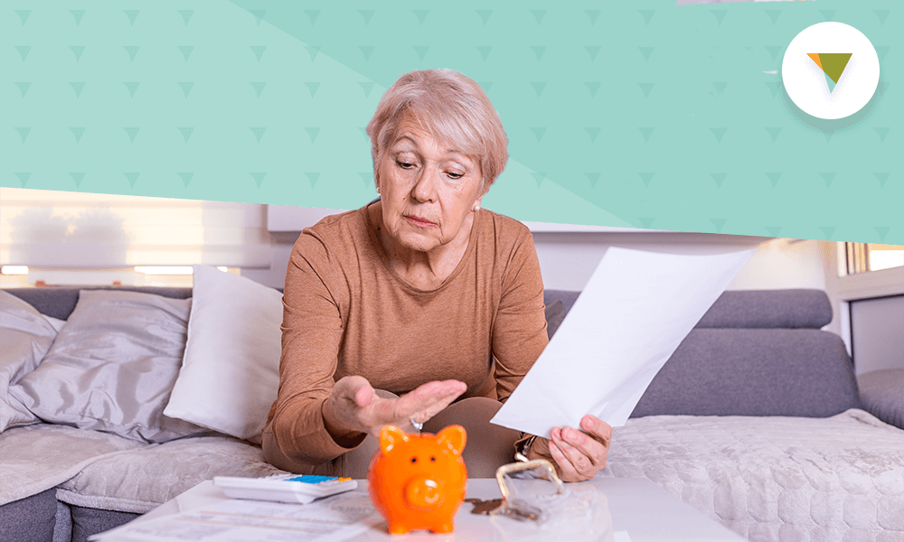 Lady reading paperwork