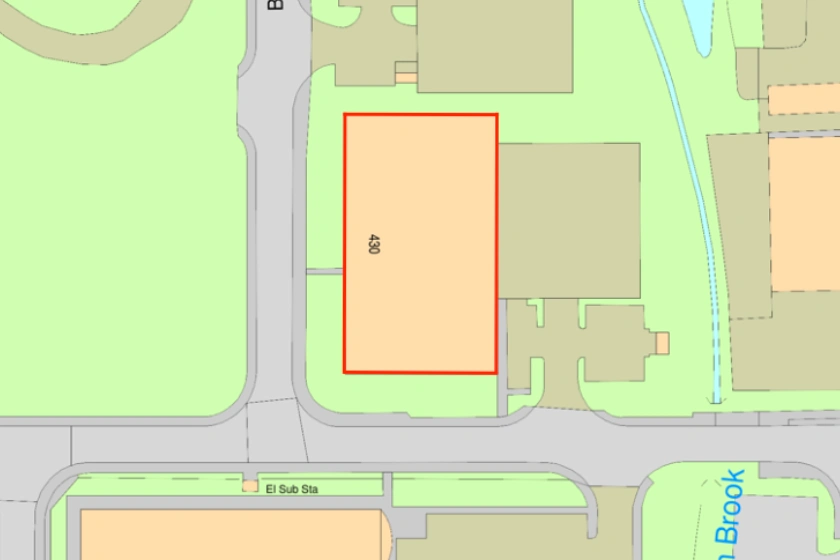Example of a site plan