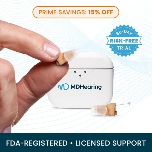 Primary MDHearing NEO XS: The Smallest Hearing Aids of All Image