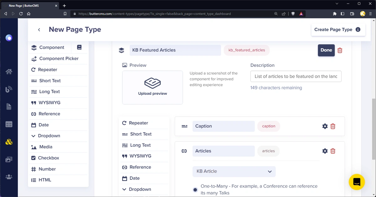 KB Featured Articles component configuration