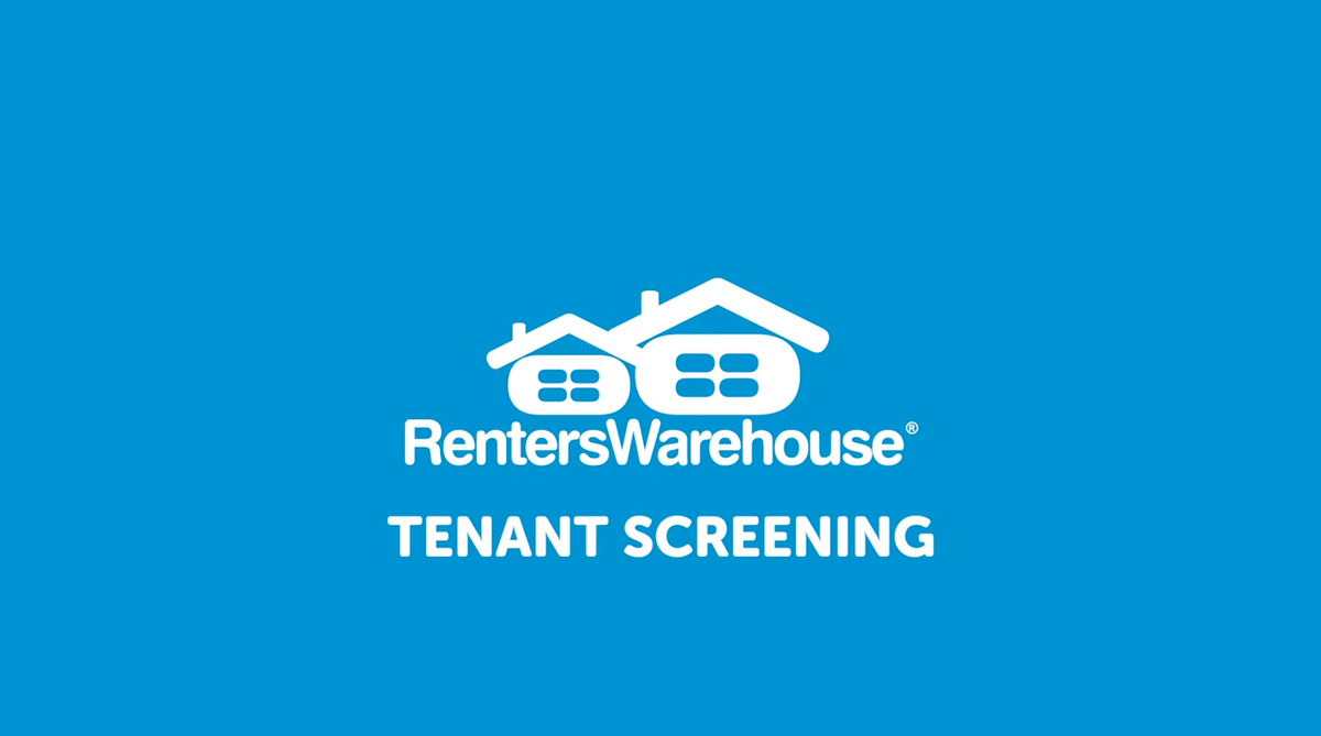 White Renters Warehouse logo and text