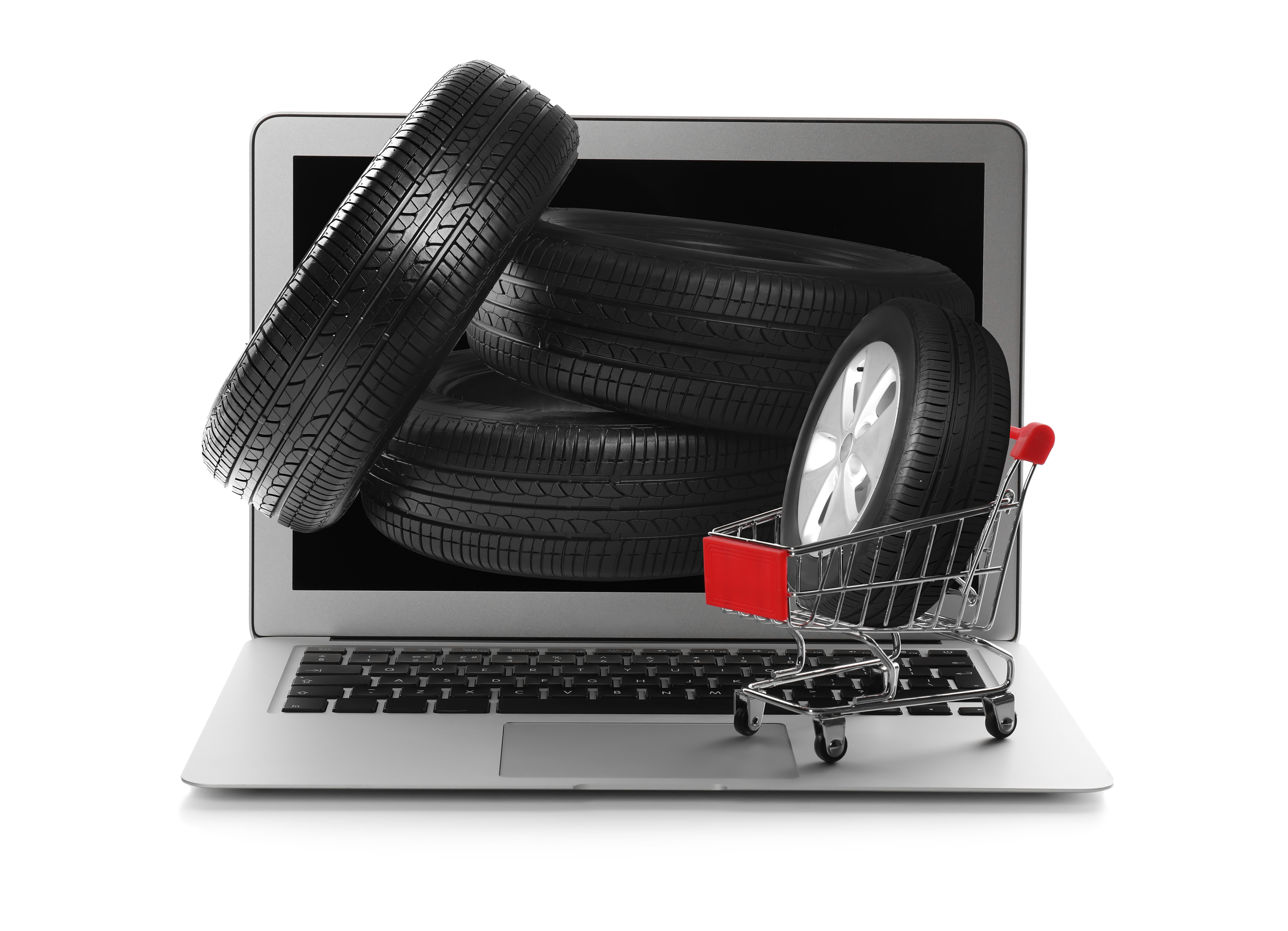 illustration showing online shopping ...