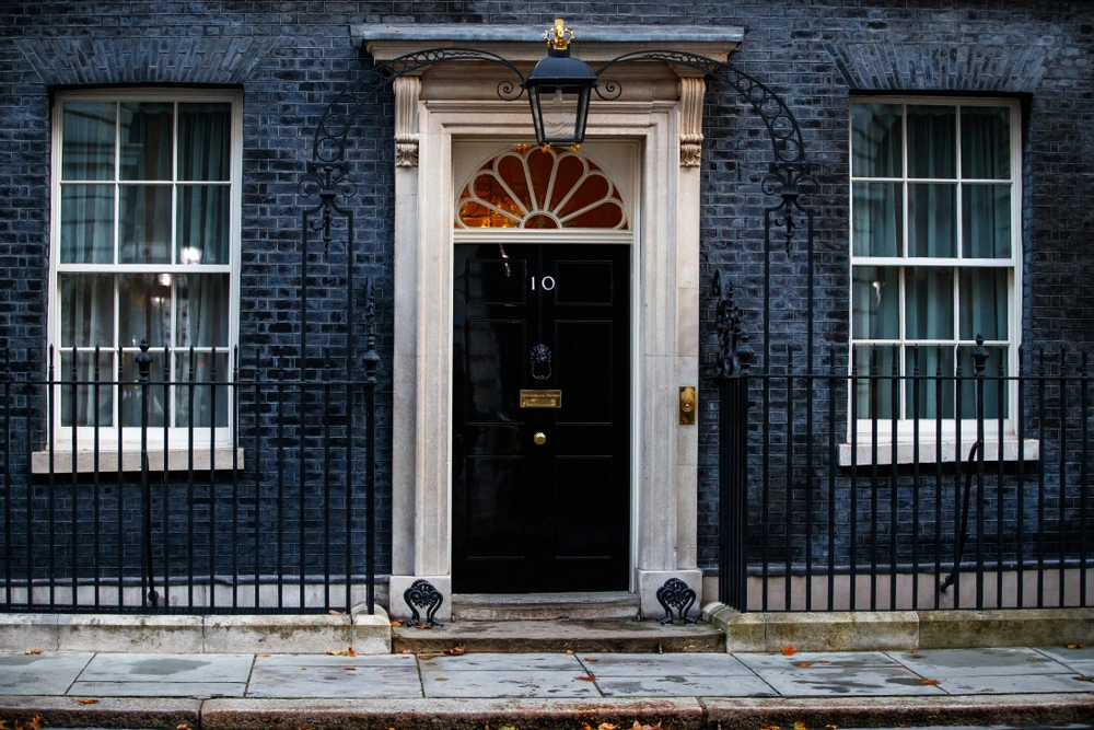 The front door of 10 Downing Street